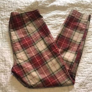 Skinny plaid H&M Pants